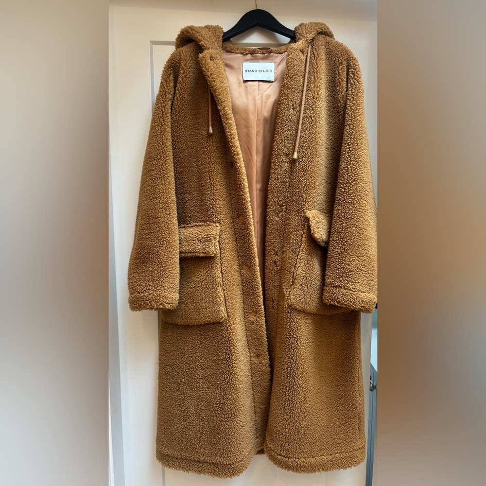 Stand Studio oversized teddy coat